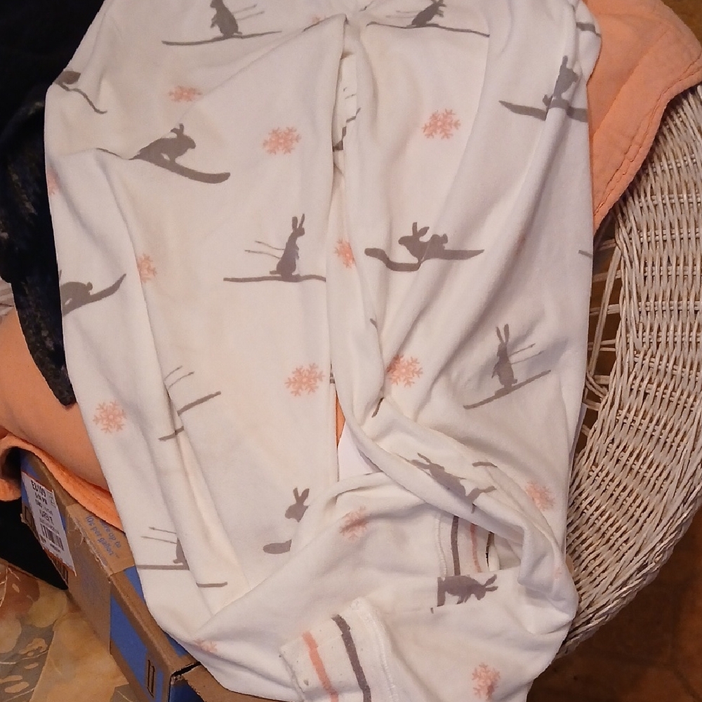 P.j. Salvage Bunny on Skis Velour Pj Jogger Bottoms